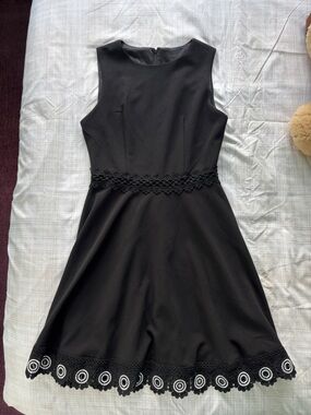 B. Darlin Black Dress with Lace Waist